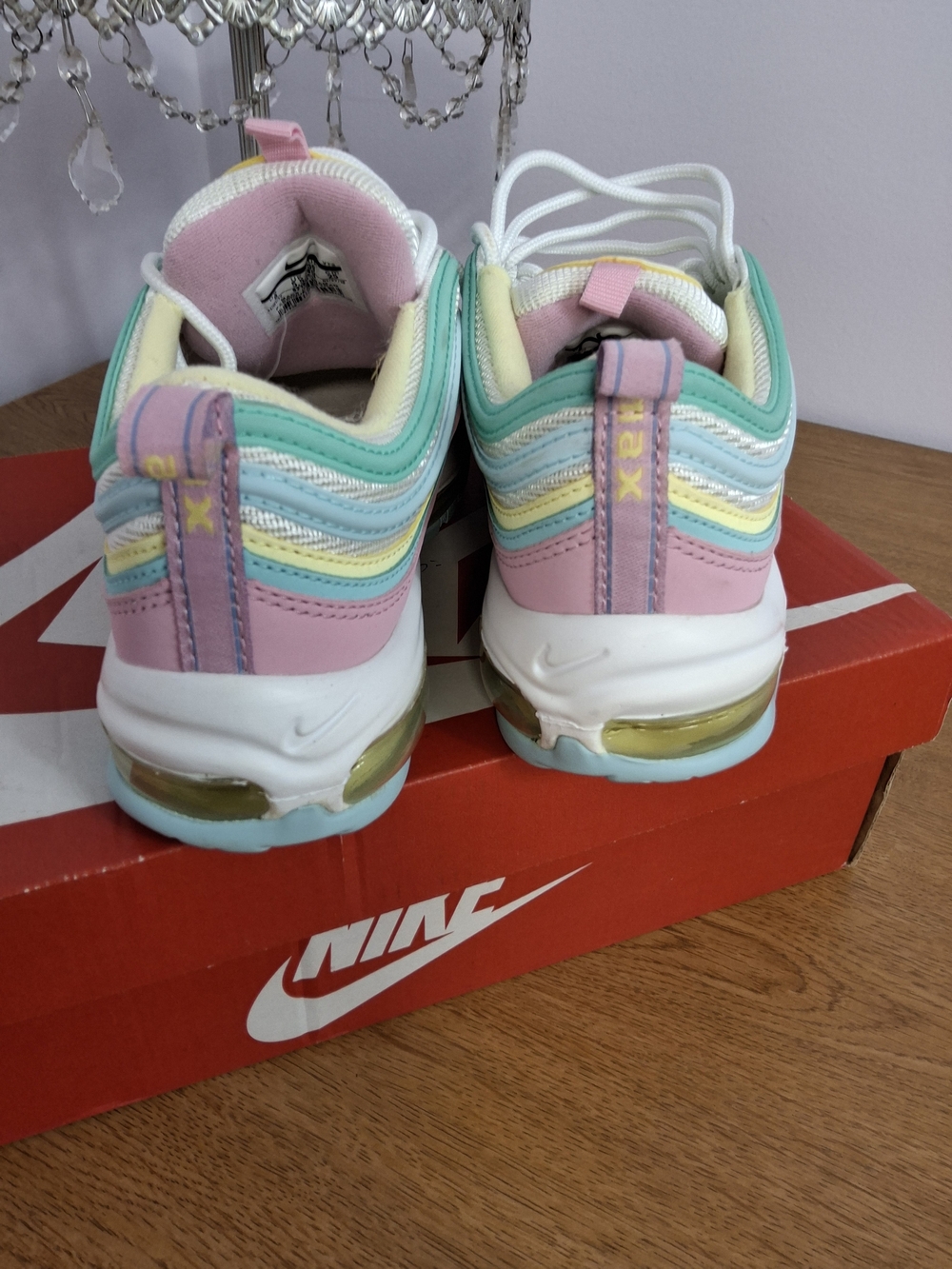 Womens Nike Air Max 97 Easter/Pastel Colors Multicolor Low Top Lace-up Size 8 - Picture 8 of 10